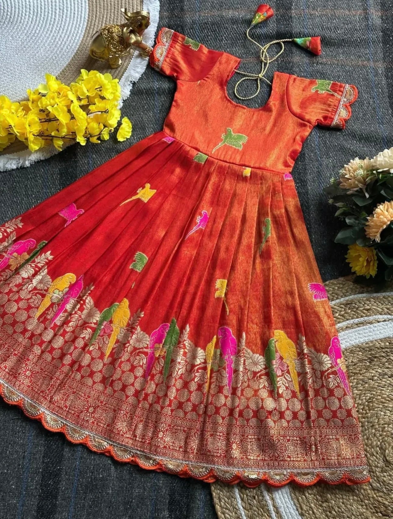 Kids custom Boutique Frock with Jacket