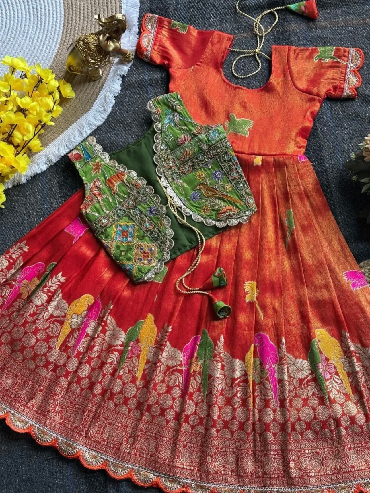 Kids custom Boutique Frock with Jacket