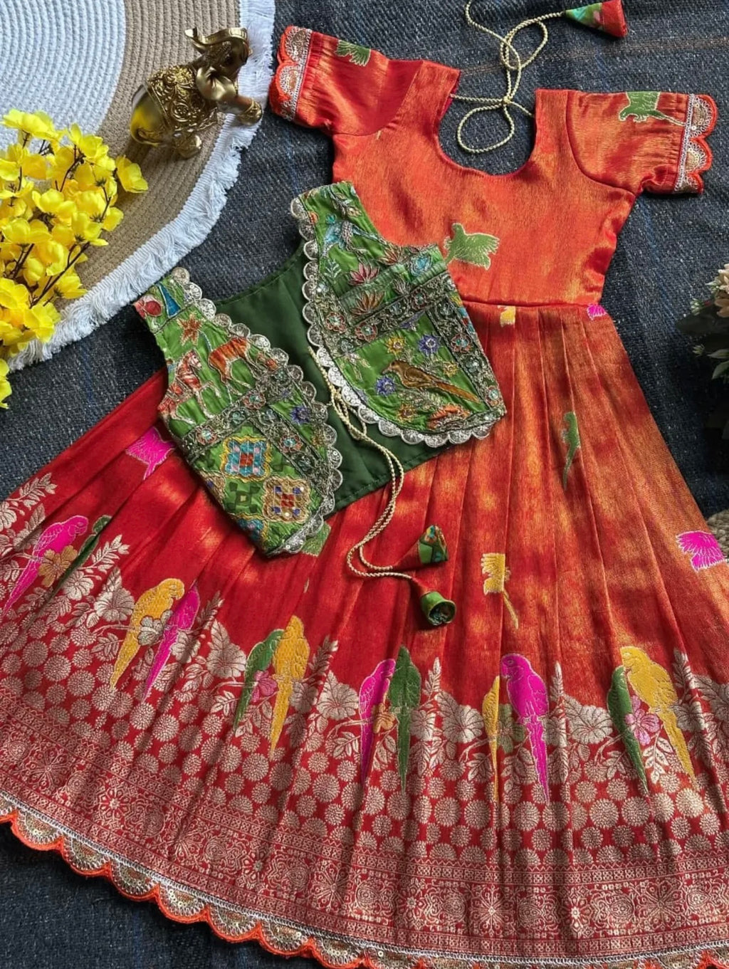 Kids custom Boutique Frock with Jacket