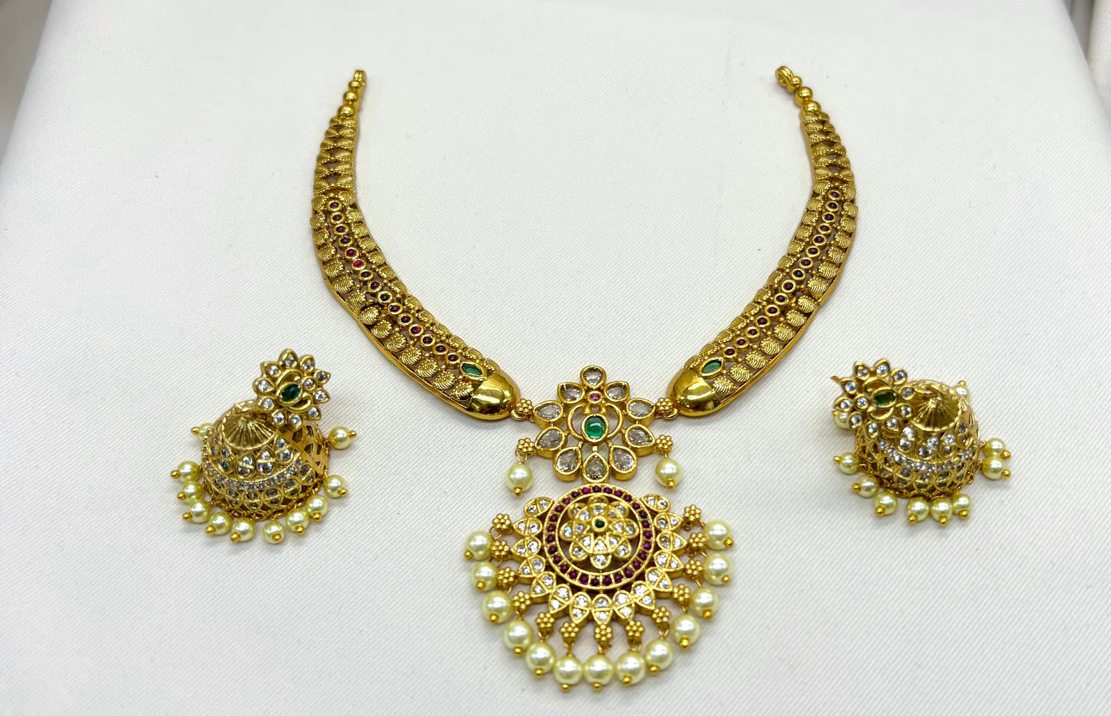 1 gram gold jewelry set
